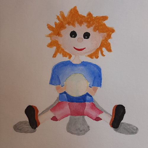 niñoluz-final acuarela de un niño emitiendo luz de sus manos